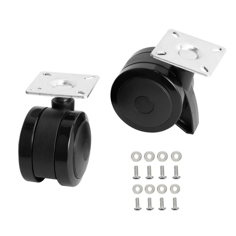 BQMAX 69827 Fixed Caster Wheel for Weber Spirit 200/300 Series Grill Spirit E-310 Parts, for Weber Spirit E-215 E315 E320 SP320 S315 Grill Wheel Replacement Parts, Black - Image 1